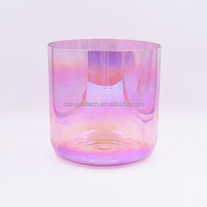 Cuenco de Cristal Rosa Lavanda, Cuenco de Cristal de Cuarzo para Cantar, Cuencos de Cristal para Meditación Espiritual, Tonos de Cristal, Cuencos para Sanación con Sonido - Product Image 1