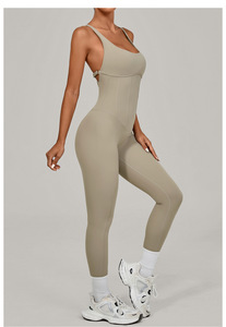 Yoga quần áo hoạt động mặc phụ nữ tập thể dục mặc một mảnh thể thao tập thể dục Yoga jumpsuits - Product Image 6