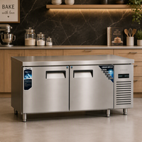 Table de préparation réfrigérée pour sandwichs 27 pouces, 1 porte, 8 bacs, refroidissement par ventilateur, plan de travail en acier inoxydable 304, efficacité énergétique A++, 0°C -18°C