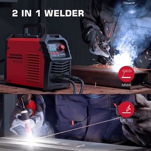 Soudeuse <span class=keywords><strong>à</strong></span> électrodes ARCCAPTAIN ARC200 200A 110V 220V double tension, machine <span class=keywords><strong>à</strong></span> <span class=keywords><strong>souder</strong></span> <span class=keywords><strong>à</strong></span> l'arc <span class=keywords><strong>à</strong></span> inversion <span class=keywords><strong>MMA</strong></span> avec grand écran LED, conception portable - Product Image 2