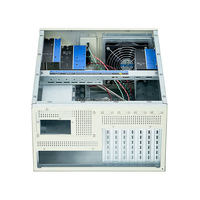 Chasis Industrial de Montaje en Rack de 7 Ranuras Personalizado de Fábrica, Compatible con ATX/Micro ATX/Mini-ITX ATX/1U PSU, 4 Bahías de 3.5 Pulgadas, Acero con Ventilador