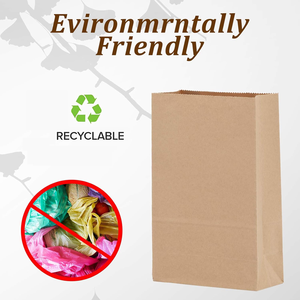 Bolsa de Papel Kraft Marrón Personalizada con Impresión, Apta para Alimentos, Biodegradable, con su Propio Logotipo, para Pizza, Leche, Azúcar - Product Image 2