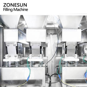 Machine de pesage et de remplissage semi-automatique ZONESUN ZS-HG200 à double trémie, grand volume, pour granulés, graines, soja, grains de café, céréales - Product Image 3