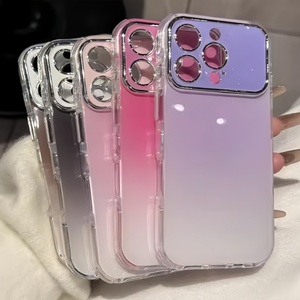 เคสโทรศัพท์มือถือ Senyork สีไล่ระดับแบบมันเงา สำหรับ iPhone 13 14 15 16 17 pro max พร้อมหน้าต่างขนาดใหญ่ป้องกันเลนส์ ฝาหลัง - Product Image 2