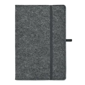 Quaderno A5 in feltro RPET, gadget ecologici - Product Image 3