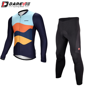 Darevie Produttore di Tute Termiche <span class=keywords><strong>Invernali</strong></span> in Pile <span class=keywords><strong>per</strong></span> <span class=keywords><strong>Ciclismo</strong></span>, Set da <span class=keywords><strong>Ciclismo</strong></span> a Maniche Lunghe, Pantaloni da Bicicletta <span class=keywords><strong>per</strong></span> Uomo - Product Image 2