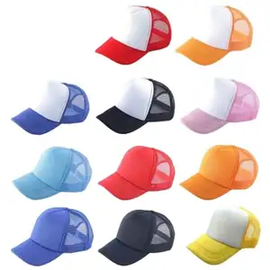 Custom Print 3D Logo High Quality Black OEM Sport Promotional Blank Unstructured Sport Golf Men Dad Trucker Cap Hat
