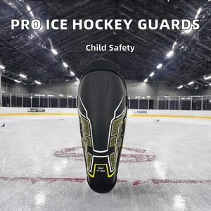 Protège-tibias de hockey sur glace professionnels Kwiclo avec protection renforcée des genoux, conçus pour une protection optimale dans les sports de terrain - Product Image 2