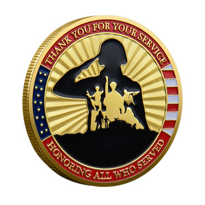 Moneda Conmemorativa Patriótica 3D de Metal Dorado y Plateado, Relieve de Doble Cara con <span class=keywords><strong>Frases</strong></span> de Gratitud, Adorno Decorativo Personalizable - Product Image 2