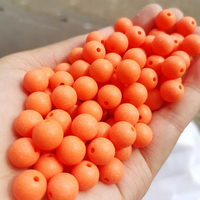 Perles à bulles acryliques mates épaisses rondes en plastique bijoux en vrac pour le bricolage faisant des fournitures d'artisanat