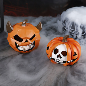 Figura de Resina de Calavera de Calabaza de Halloween de Mystic Arts, Adorno Moderno y Sencillo para Escritorio, Decoración Festiva - Product Image 3