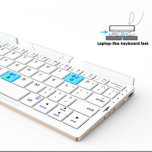 Siêu Mỏng Có Thể Sạc Lại Có Thể Gập Lại Bt Bàn Phím Không Dây Mini TYPE-C Cho Máy Tính Xách Tay Máy Tính Bảng Điện Thoại Di Động Gấp Túi Bàn Phím - Product Image 4