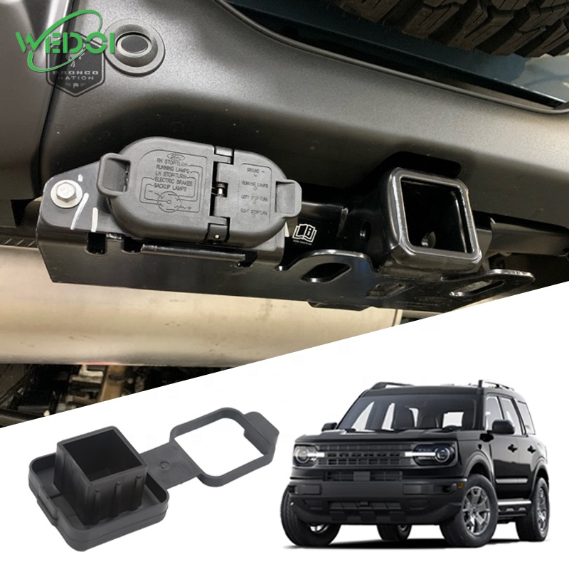 Крышка сцепки прицепа, приемник сцепки тяги для 2021 Бронко, спортивный прицеп, заглушка, резиновый приемник, трубка сцепки, заглушка