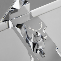 Robinet de baignoire cascade mural moderne de luxe en laiton poli de haute qualité, ensemble de douche pluie douce pour appartement et hôtel