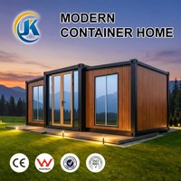 Fabricant de maisons conteneurs extensibles sur mesure OEM, maison préfabriquée en acier pliable de 40 pieds pour distributeur