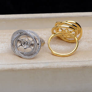 แหวนเงินแท้ S925 ปรับขนาดได้ พร้อมที่ใส่มุกขนาด 13-14 มม. รุ่น JG5173-อุปกรณ์และส่วนประกอบเครื่องประดับ - Product Image 3