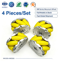 Roda Mecanum Industri Tugas Berat 8 Inci 203mm NM203A Set 4 Buah Kapasitas Beban 500kg Berat Bersih 35kg