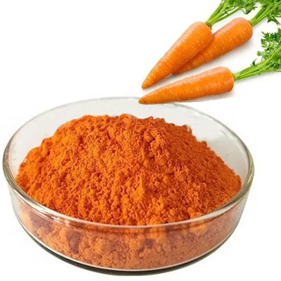 Заводской поставщик, порошок экстракта моркови 30% 20% 10%, порошок бета-каротина