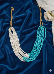 Ethnic <b>Beaded</b> Antique Jewellery Long Mala <b>Set</b> High Gold Polish Fancy Design Traditional Party Wear Necklace for Women - Product Image 5