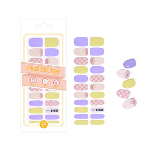 Nail Manicure Stickers Design Wraps Designer Logo Nail <strong>Strips</strong> - Product Image 2