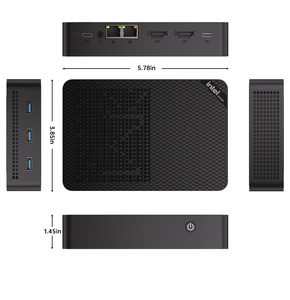Máy tính <span class=keywords><strong>mini</strong></span> NAS Intel Twin Lake N150 với 4 khe M.2 NVME, RAM 12G DDR5, bộ nhớ EMMC 64G, Dual LAN, hỗ trợ ba màn hình, tiết kiệm năng lượng, hệ điều hành Ubuntu, server 2.5G, WiFi 6 - Product Image 6