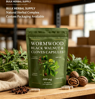 OEM 60 Capsules de plantes (Absinthe, Noix noires, Clou de girofle) – Complément alimentaire – Emballage personnalisé – Soutien à la santé quotidienne
