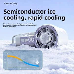 Nuevo Ventilador de Mano de Alta Velocidad Palm con Pantalla Digital, 199 Ajustes, Multifuncional, Mini, Recargable por USB - Product Image 4