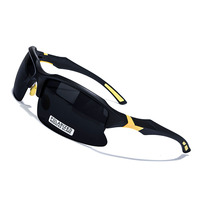 Lunettes de soleil polarisées classiques pour la pêche, accessoires de conduite pour hommes, demi-monture,