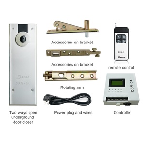 Ferme-porte automatique à ressort de sol à double battant DEPER DSW-3A pour porte en verre - Product Image 5