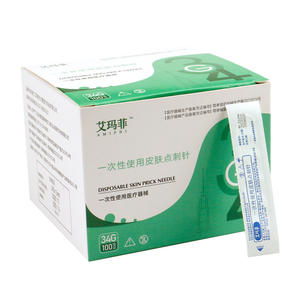 Agujas desechables Amphi para punción cutánea 34G, 100 unidades, agujas de microblading de acero inoxidable para uso cosmético - Product Image 1