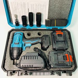 Llave de Impacto Inalámbrica de 1250N.m con Motor sin Escobillas, M12-M36, Herramientas de Reparación Automotriz, Juego de Llaves Inalámbricas Recargables de Litio de Alta Resistencia - Product Image 5