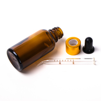 Compte-gouttes en verre ambré, bouteille d'huile essentielle, compte-gouttes 30 ml