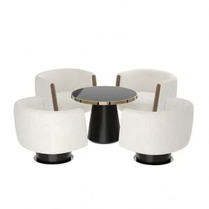 Hotel Lobby <b>Sales</b> Center Negotiation Sof Lounge Area Reception Desk and <b>Chairs</b> Luxury <b>Restaurant</b> Salon <b>Sales</b> Office Tea - Product Image 2