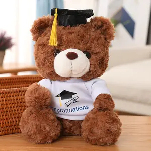 卒業プレゼントかわいいクマぬいぐるみぬいぐるみぬいぐるみソフトカワイイテディベア動物人形子供子供学生のための卒業ギフト