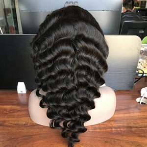 Nuovo arrivo parrucca di capelli umani a onde sciolte con fascia per capelli nessuna parrucca di pizzo fatta a macchina per donne nere senza <span class=keywords><strong>recensioni</strong></span> - Product Image 4