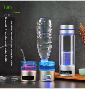 Bouteille d'eau hydrogénée multifonctionnelle alimentée par USB 260 ml, pour une vie saine et un bien-être, eau hydrogénée 6000-9000 PPB - Product Image 1