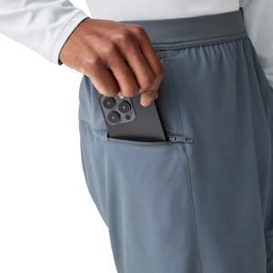 Pantalones Cortos Deportivos Antibacterianos para Hombre, Cintura Elástica, Malla Transpirable, Secado Rápido, Nailon/Algodón, Logotipo Personalizado - Product Image 4