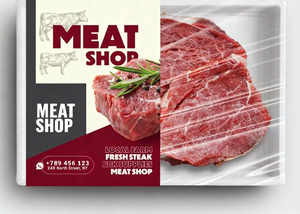 Etiqueta Adhesiva Sintética Personalizada para Empaque de Carne de Res en Rodajas, Grado Congelador, con Logotipo, para Cadena de Frío, para Proveedores - Product Image 6