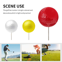 Outils de marquage de tees de golf personnalisés avec logo imprimé en usine, marqueurs en plastique pour parcours de golf, marqueurs de tees de golf colorés à fossettes