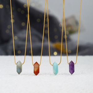 Ожерелье из нержавеющей стали с натуральным камнем - Product Image 1