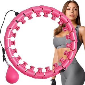Aros ajustables para pérdida de peso <span class=keywords><strong>2</strong></span> <span class=keywords><strong>en</strong></span> <span class=keywords><strong>1</strong></span>, 24 nudos desmontables, equipo de Fitness para Abdomen, aros para adultos y mujeres - Product Image 2