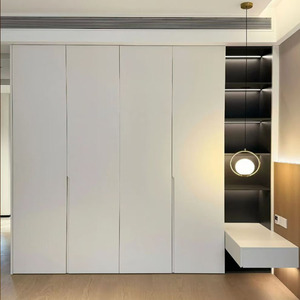 Modern <strong>Bedroom</strong> Wardrobe Large <strong>Storage</strong> Closet <strong>Cabinet</strong> with Doors for Home Furniture Organization - Product Image 2