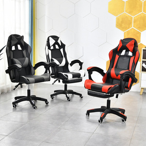 Chaise de bureau ergonomique portable avec cadre en fer, siège inclinable manuel, hauteur réglable, idéale <span class=keywords><strong>pour</strong></span> le travail à domicile, les jeux et l'utilisation informatique - Product Image 4