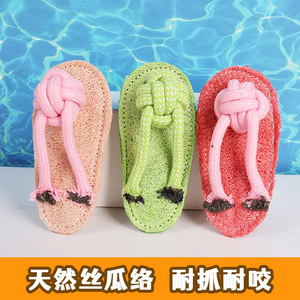 ของเล่นแมว ฟองน้ำใยบวบพร้อมแคทนิปและกระดิ่งสำหรับลูกแมวเล่น 16x7 ซม. สีชมพู สีแดง สีเขียวอ่อน ทนทานต่อการกัดแทะ อุปกรณ์สำหรับสัตว์เลี้ยง - Product Image 4