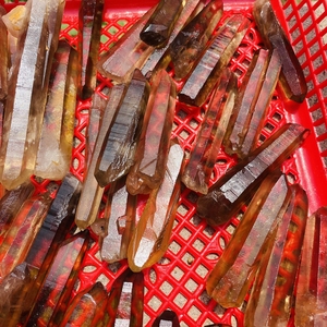 Points de cristal de quartz fumé de roche naturelle en gros Cristal de guérison brut - Product Image 5