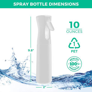 Custom logo High Quality 200ml 300ml Plastic Salon Hair Fine Mist <b>Water</b> Sprayer for Barber Continuous Spray <b>Bottle</b> - Product Image 4