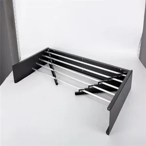 Cintre pas cher intérieur étendoir linge étendoir pliable vêtements Rails mural étagère porte-linge - Product Image 3