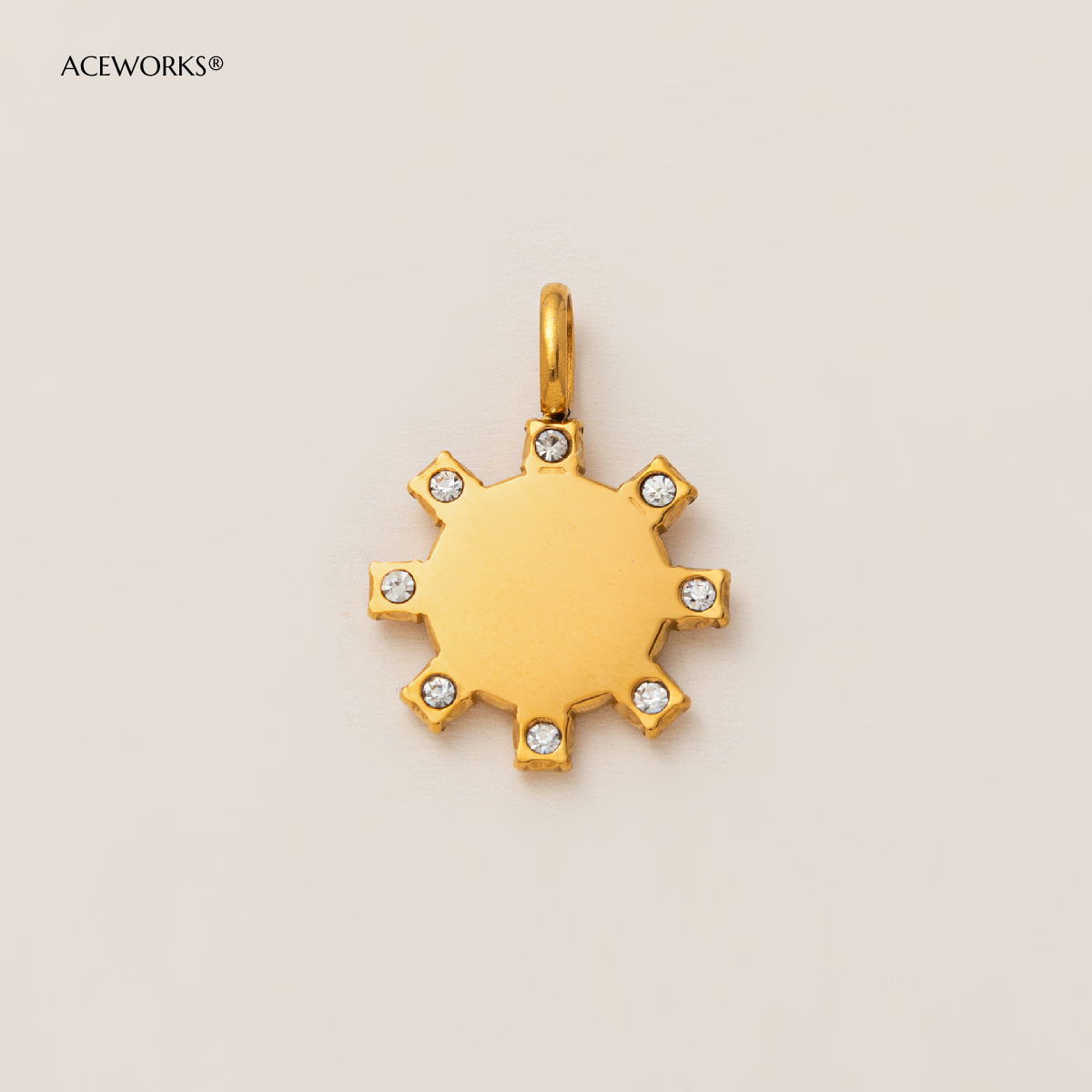 Charme de flare solaire doré