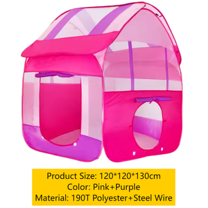 Pink+Purple Ocean <strong>Ball</strong> Single <strong>Tent</strong> House Breathable Window Kids Indoor Outdoor Interesting Toy <strong>Tents</strong> Children's Playhouse <strong>Tents</strong> - Product Image 5