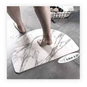 <strong>Best</strong> Selling Marble Design Diatomaceous Earth <strong>Mat</strong> Super Absorbent Quick Drying <strong>Bath</strong> <strong>Mat</strong> Diatomaceous <strong>Stone</strong> <strong>Bath</strong> <strong>Mat</strong> - Product Image 1